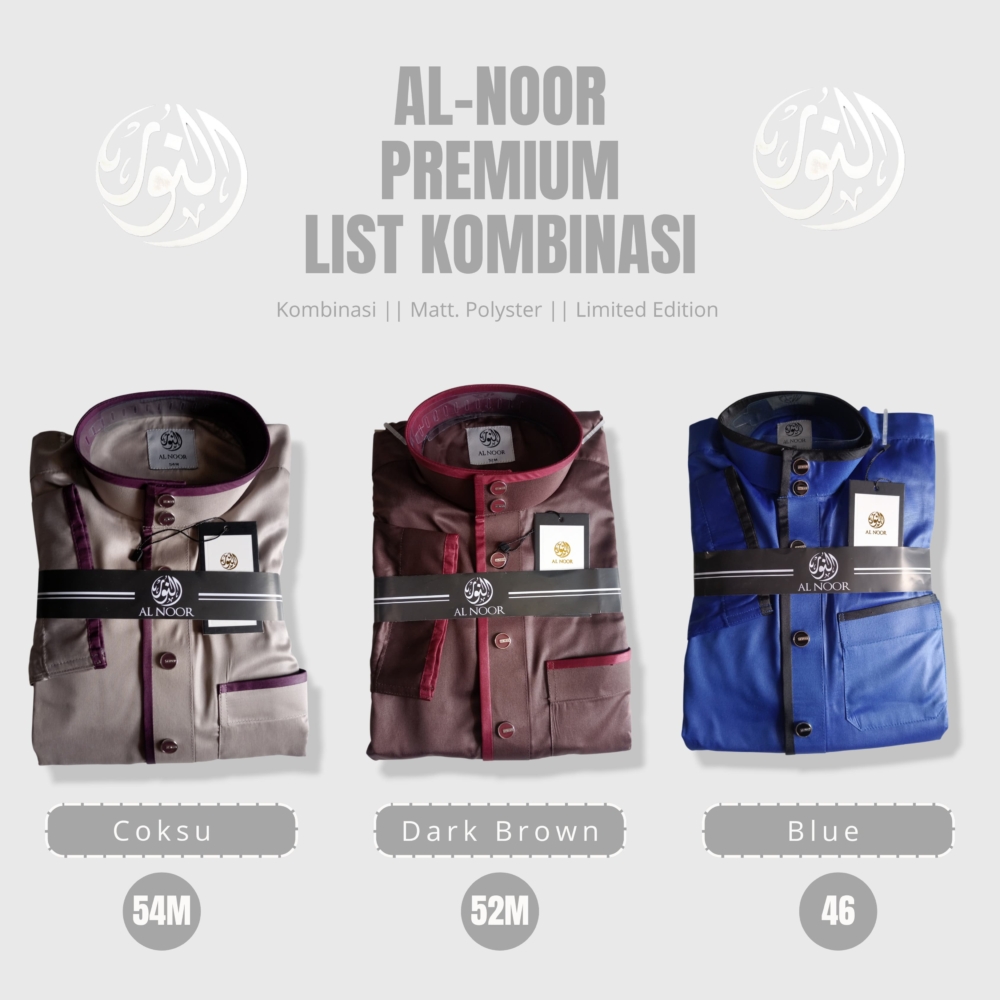 ALNOOR JUBAH PREMIUM LIST KOMBINASI - Gambar 3