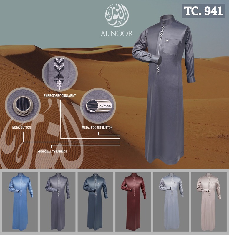 ALNOOR BORDIR POLYSTER TC941-SIZE DEWASA