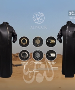 Alternative view of ALNOOR JUBAH BORDIR MANSET HITAM DEWASA