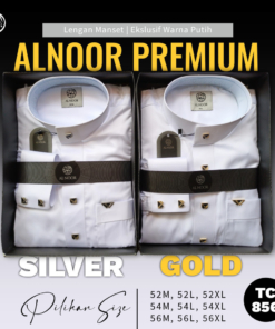 ALNOOR JUBAH POLOS PREMIUM MANSET DEWASA