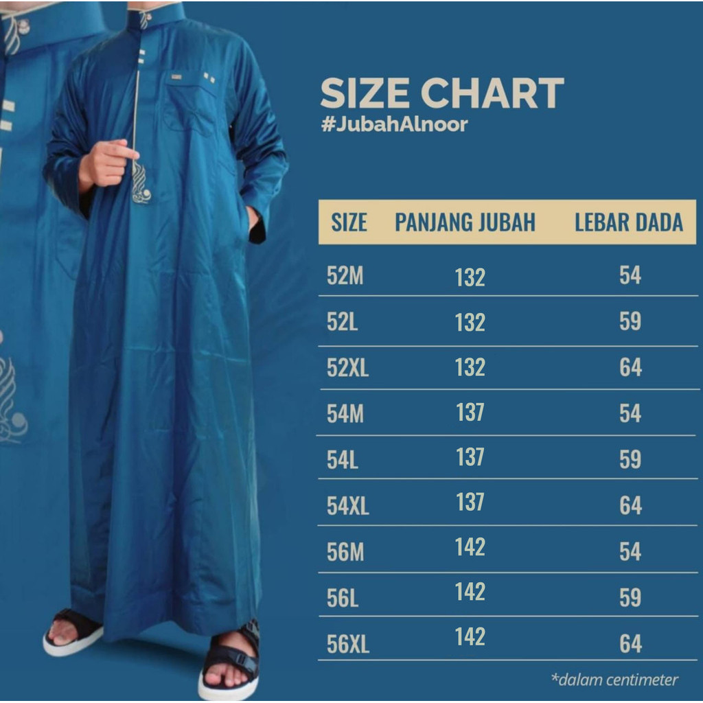 ALNOOR JUBAH POLOS PREMIUM MANSET DEWASA - Gambar 5