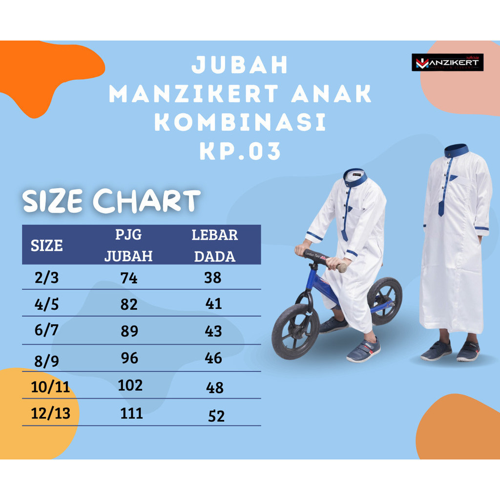 MANZIKERT JUBAH KP.03 ANAK DAN DEWASA - Gambar 5