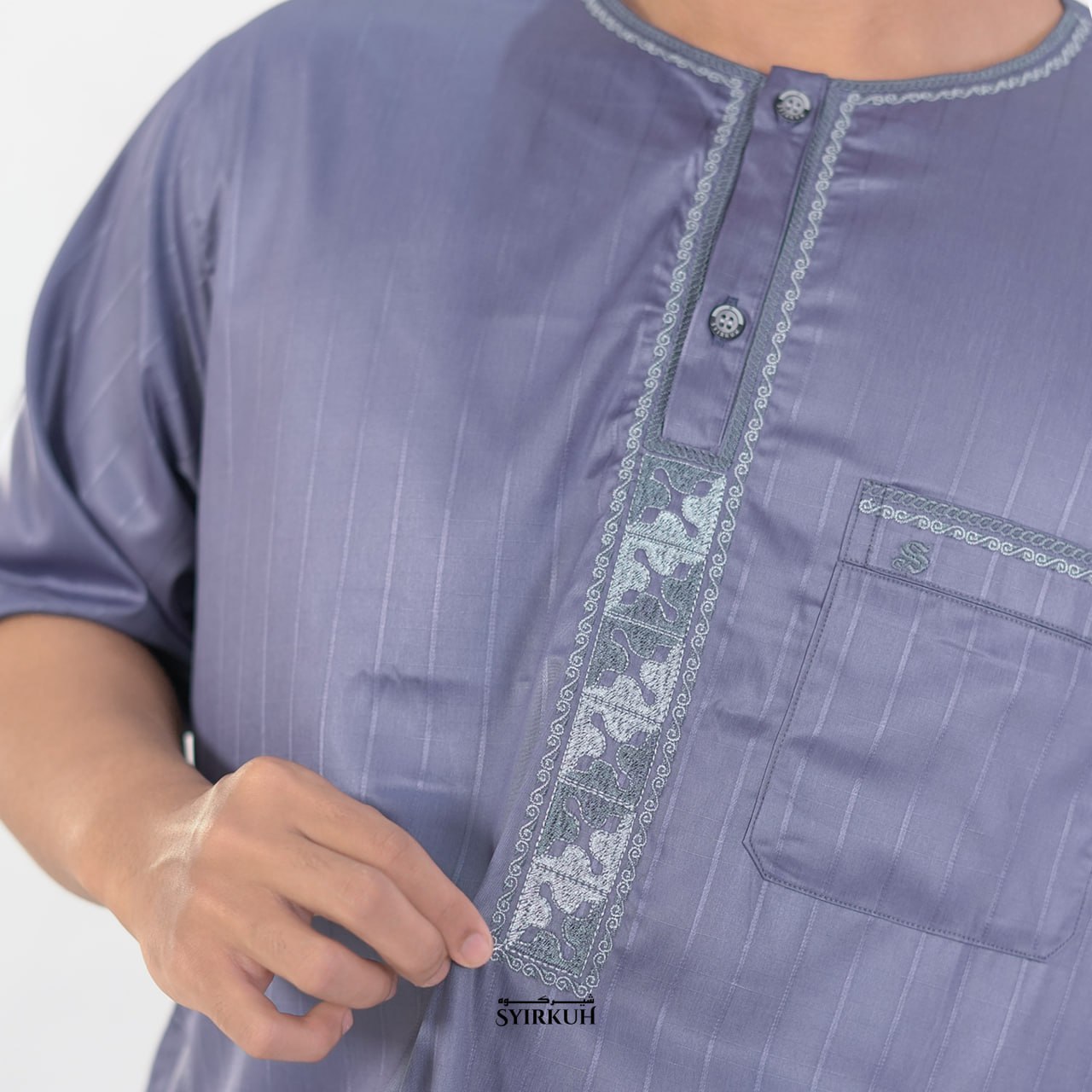 SYIRKUH JUBAH OBLONG LENGAN PENDEK SIZE DEWASA - Gambar 3