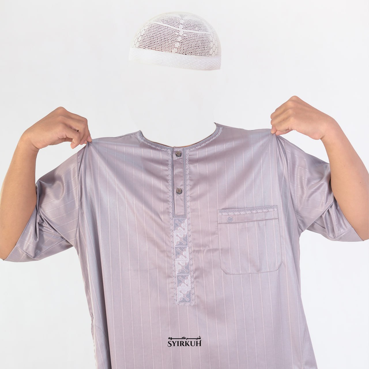 SYIRKUH JUBAH OBLONG LENGAN PENDEK SIZE DEWASA - Gambar 4