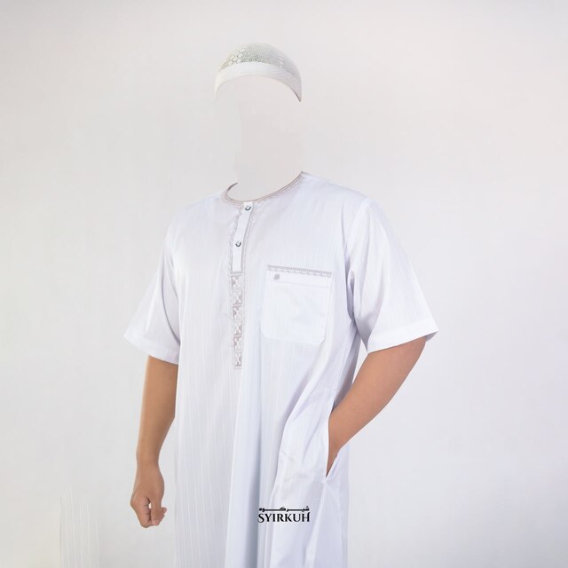 SYIRKUH JUBAH OBLONG LENGAN PENDEK SIZE DEWASA - Gambar 5