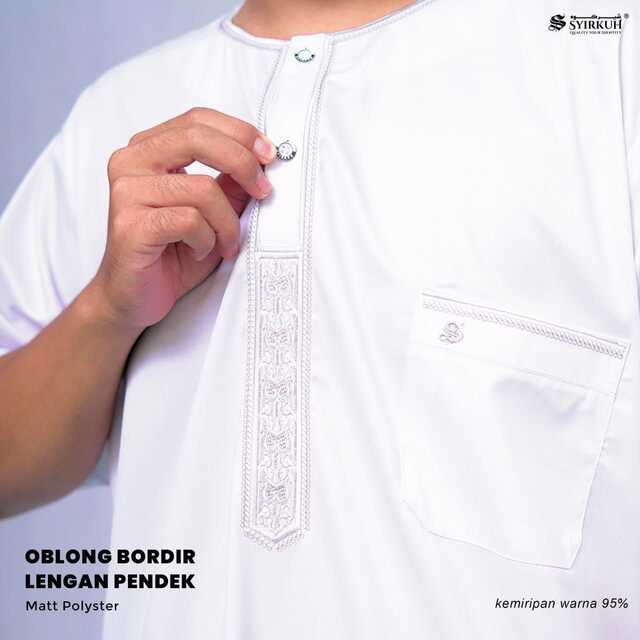 SYIRKUH JUBAH OBLONG LENGAN PENDEK SIZE DEWASA - Gambar 6