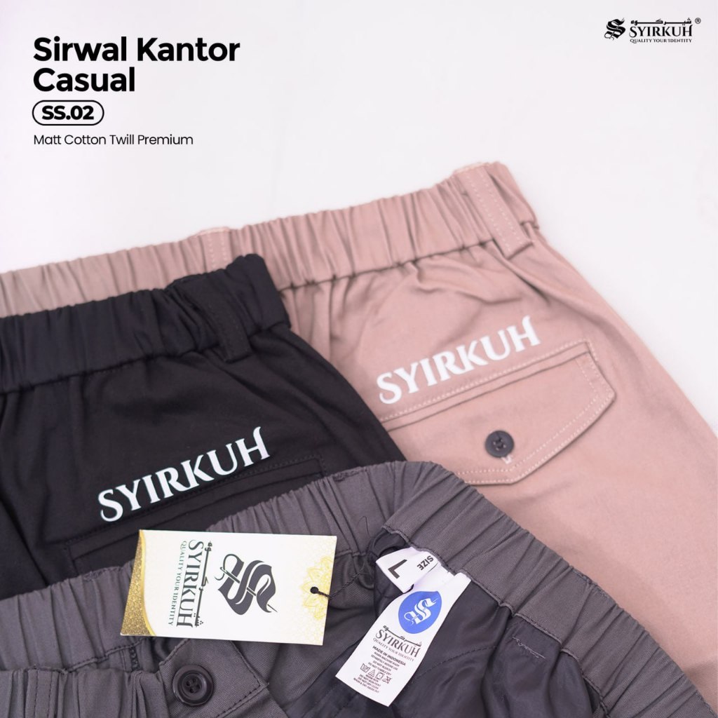 SYIRKUH CELANA SIRWAL KANTOR CASUAL SS.02 - Gambar 6